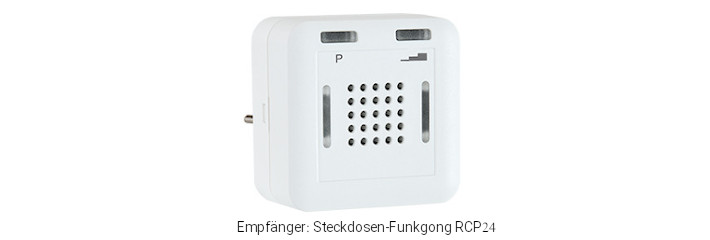 Empf&auml;nger: Steckdosen-Funkgong RCP24